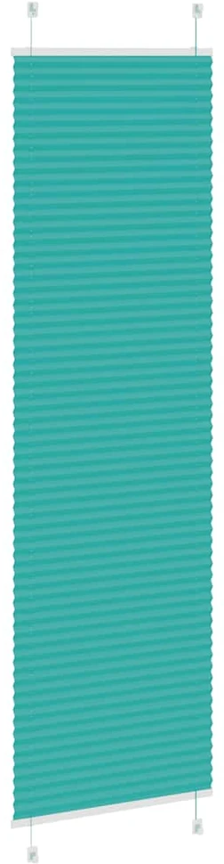 Klostuotos žaliuzės, petroletiškai žalios, 60x200 cm, audinys, plotis 59,4 cm, poliesteris