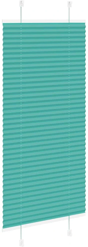 Klostuotos žaliuzės, petroletiškai žalios, 65x150cm, audinys, plotis 64,4cm, poliesteris
