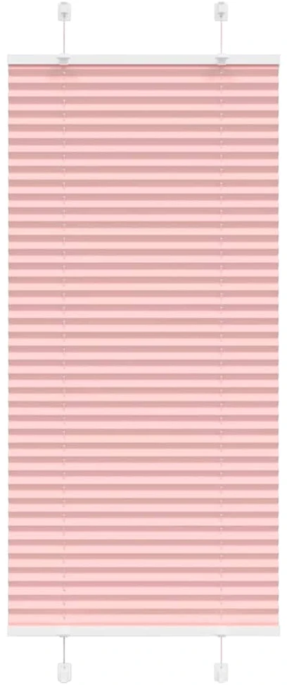 Klostuotos žaliuzės, rožinės, 60x100 cm, audinys, plotis 59,4 cm, poliesteris