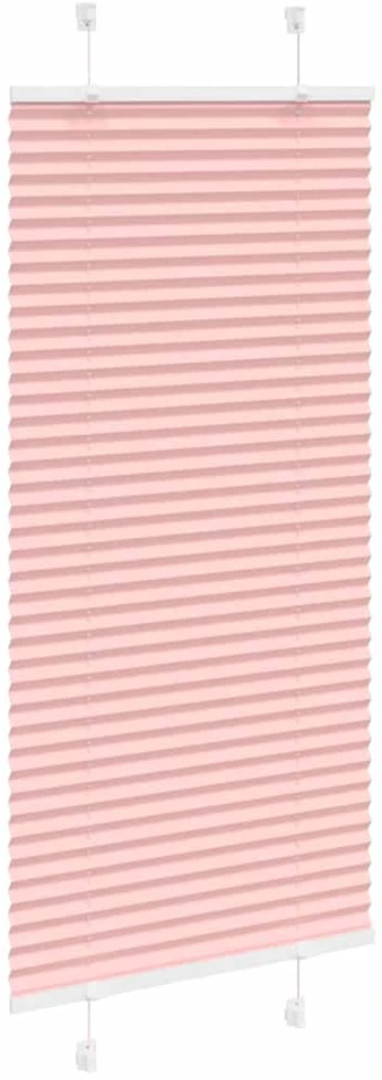 Klostuotos žaliuzės, rožinės, 60x100 cm, audinys, plotis 59,4 cm, poliesteris