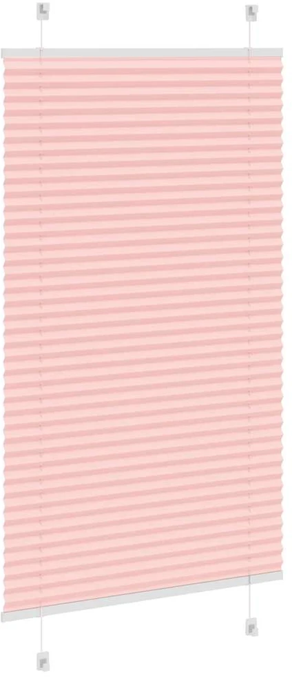 Klostuotos žaliuzės, rožinės, 70x100 cm, audinys, plotis 69,4 cm, poliesteris