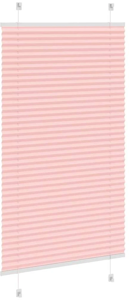 Klostuotos žaliuzės, rožinės, 80x150 cm, audinys, plotis 79,4 cm, poliesteris