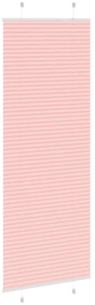 Klostuotos žaliuzės, rožinės, 80x200 cm, audinys, plotis 79,4 cm, poliesteris