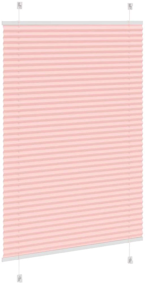 Klostuotos žaliuzės, rožinės, 95x100 cm, audinys, plotis 94,4 cm, poliesteris