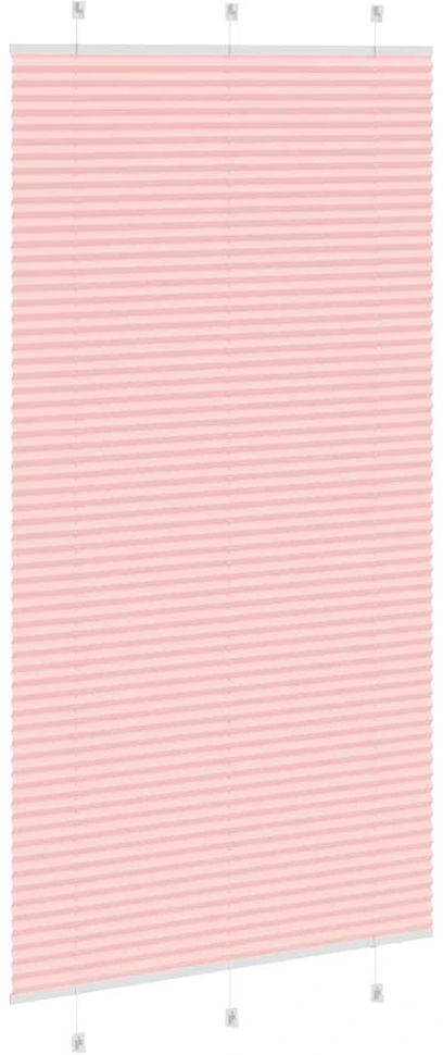 Klostuotos žaliuzės, rožinės spalvos, 105x200 cm, audinys, plotis 104,4 cm, poliesteris