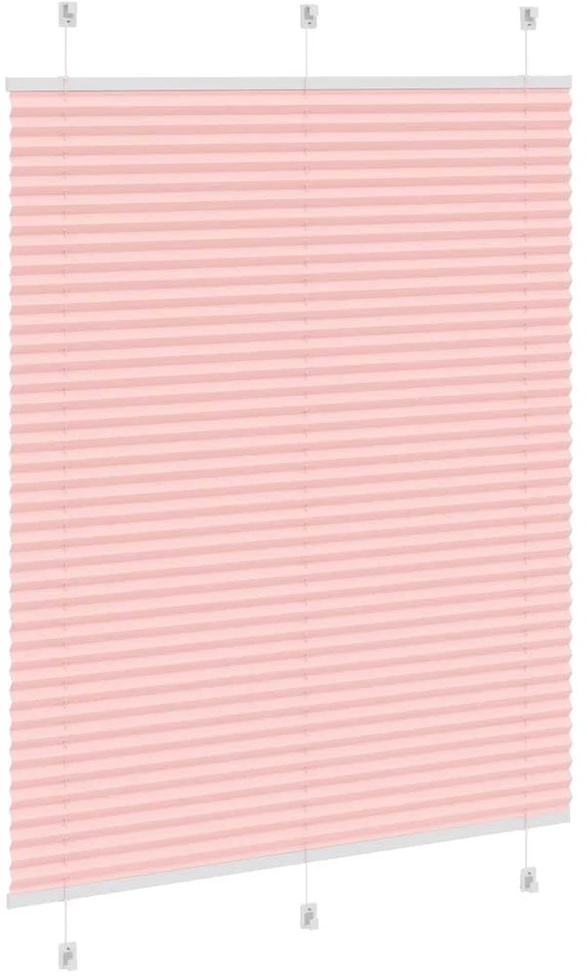 Klostuotos žaliuzės, rožinės spalvos, 110x150 cm, audinys, plotis 109,4 cm, poliesteris