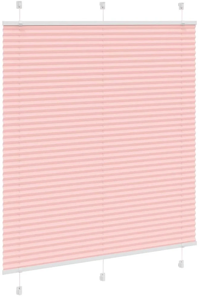 Klostuotos žaliuzės, rožinės spalvos, 115x100 cm, audinys, plotis 114,4 cm, poliesteris