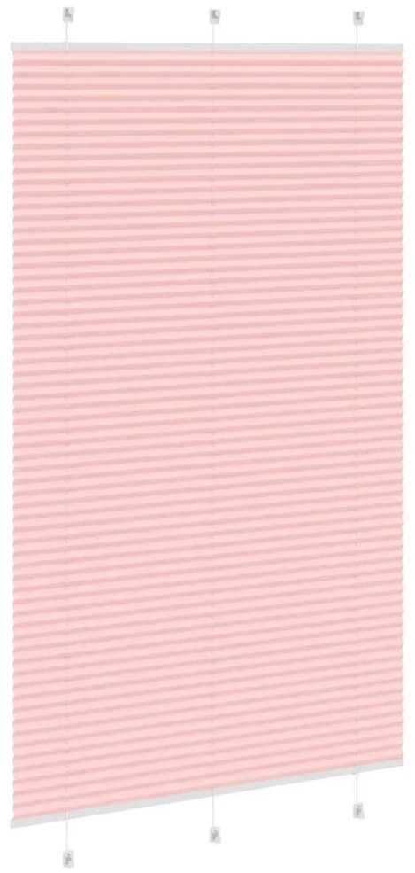Klostuotos žaliuzės, rožinės spalvos, 115x200 cm, audinys, plotis 114,4 cm, poliesteris