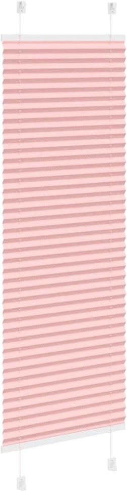 Klostuotos žaliuzės, rožinės spalvos, 45x100 cm, audinys, plotis 44,4 cm, poliesteris