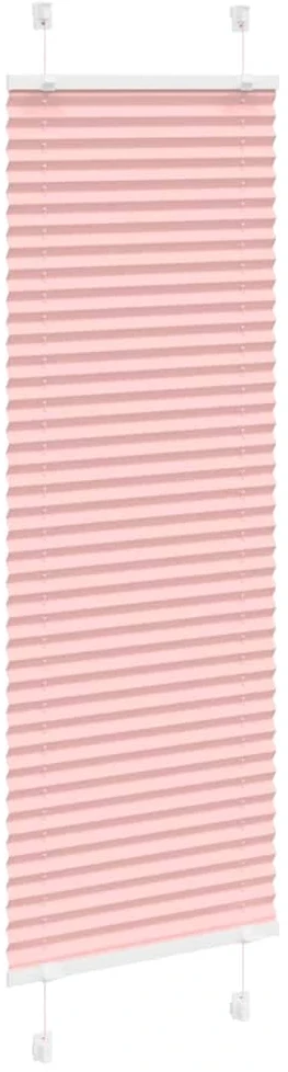 Klostuotos žaliuzės, rožinės spalvos, 45x100 cm, audinys, plotis 44,4 cm, poliesteris