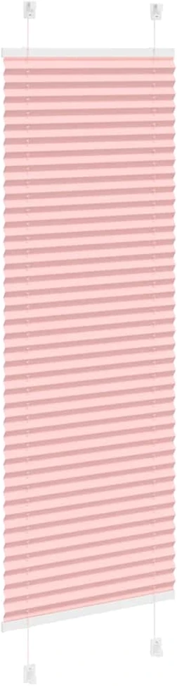 Klostuotos žaliuzės, rožinės spalvos, 45x150 cm, audinys, plotis 44,4 cm, poliesteris