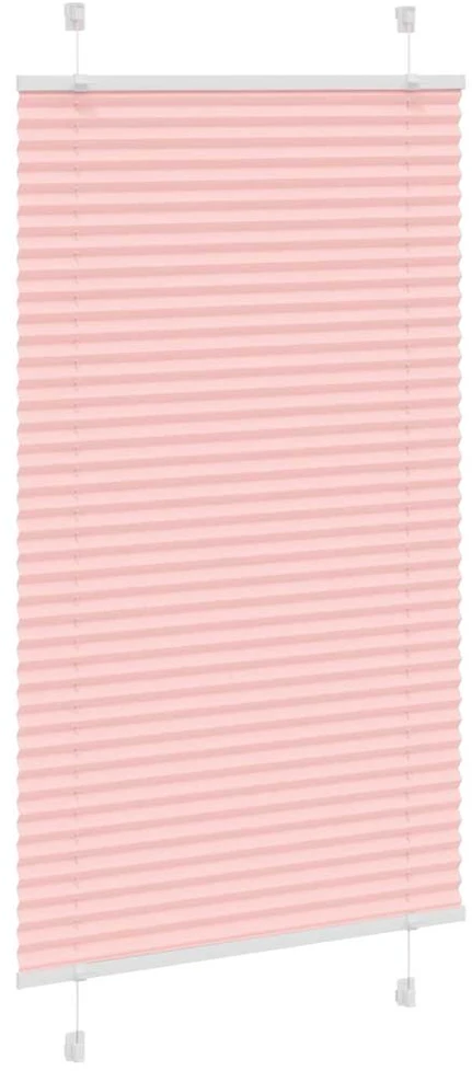 Klostuotos žaliuzės, rožinės spalvos, 75x100 cm, audinys, plotis 74,4 cm, poliesteris