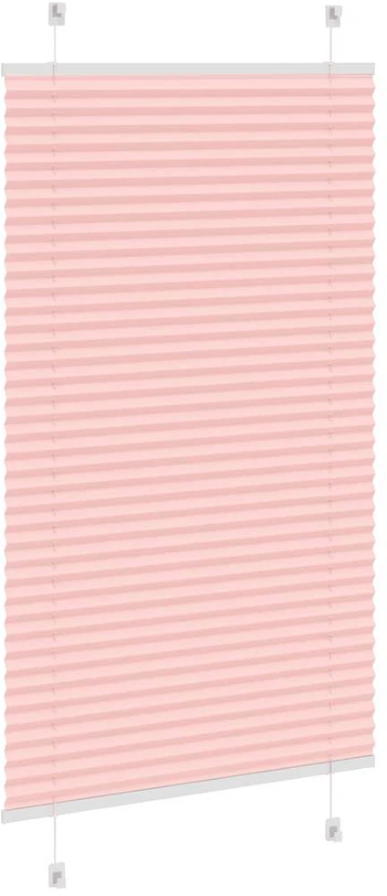 Klostuotos žaliuzės, rožinės spalvos, 75x100 cm, audinys, plotis 74,4 cm, poliesteris