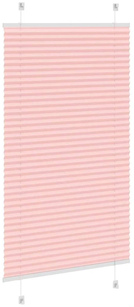 Klostuotos žaliuzės, rožinės spalvos, 75x150 cm, audinys, plotis 74,4 cm, poliesteris