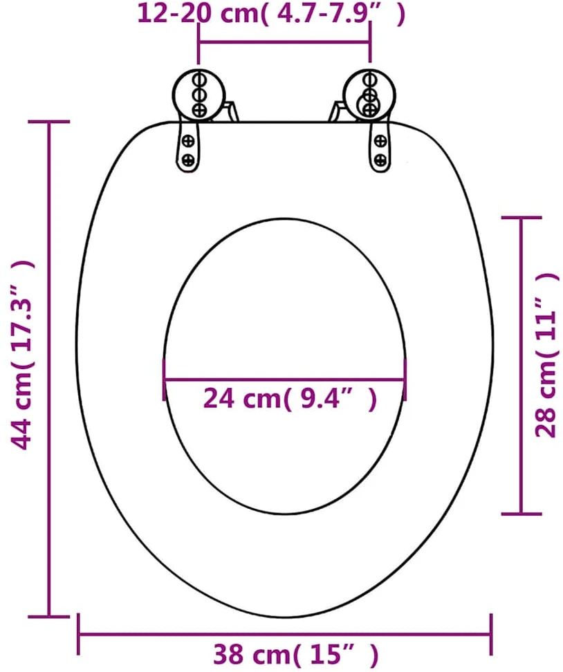 Klozeto sėdynė su minkšto uždar. dang., MDF, Niujorko diz.