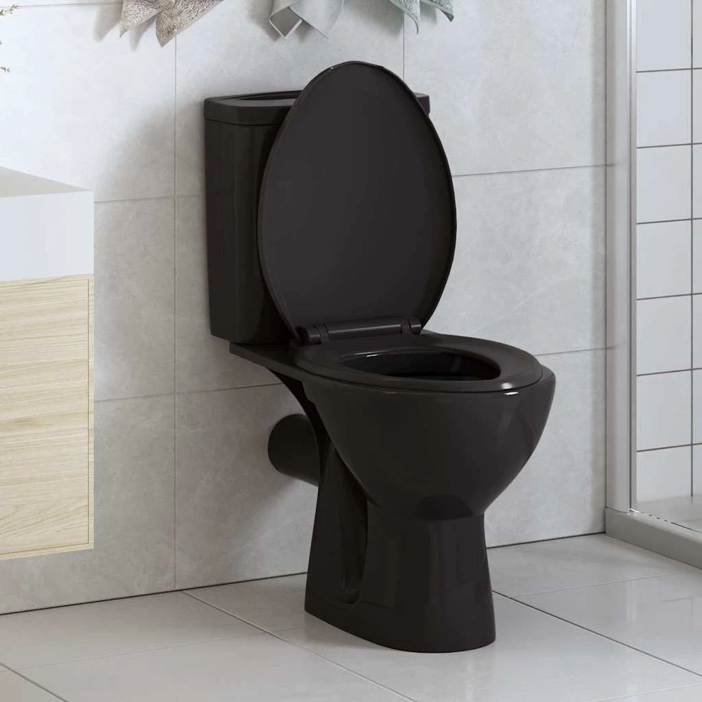 Klozeto sėdynė su Soft-close mechanizmu, juoda