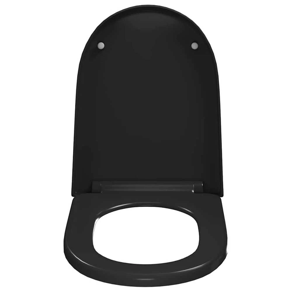 Klozeto sėdynė su Soft-close mechanizmu, juoda