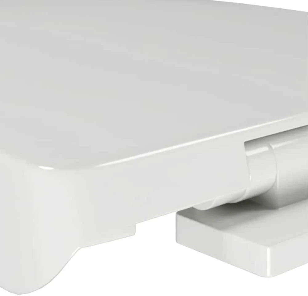 Klozeto sėdynė su Soft Close mechanizmu, balta, ovalo formos