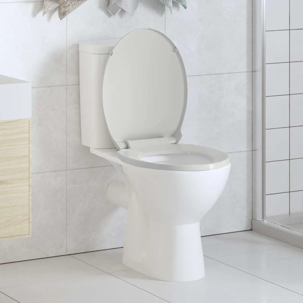 Klozeto sėdynė su Soft Close mechanizmu, ovalo formos