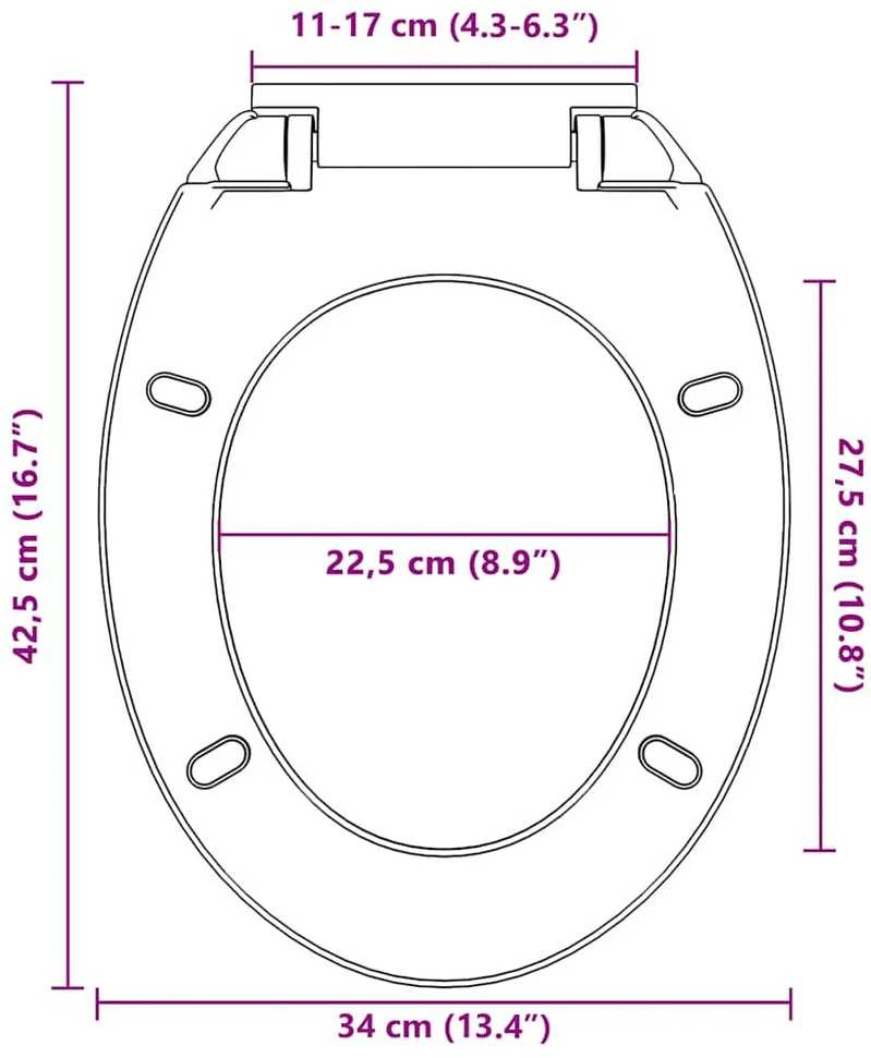 Klozeto sėdynė su soft-close mechanizmu, smėlio spalvos, ovali