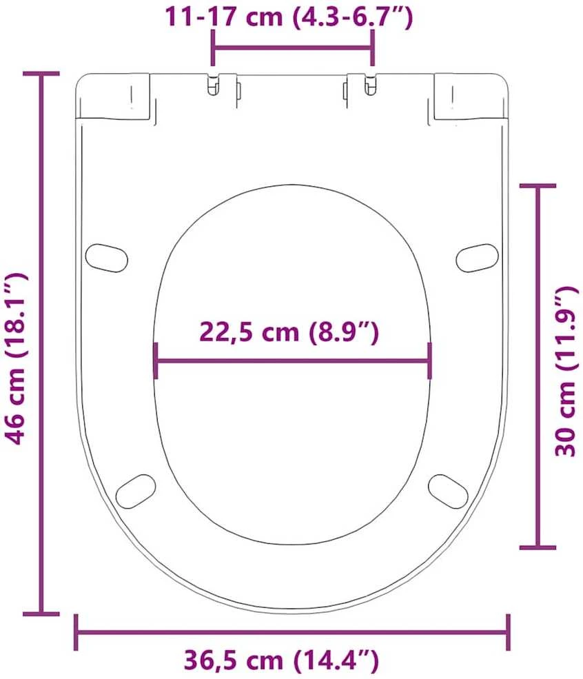Klozeto sėdynė su Soft-close mechanizmu, balta