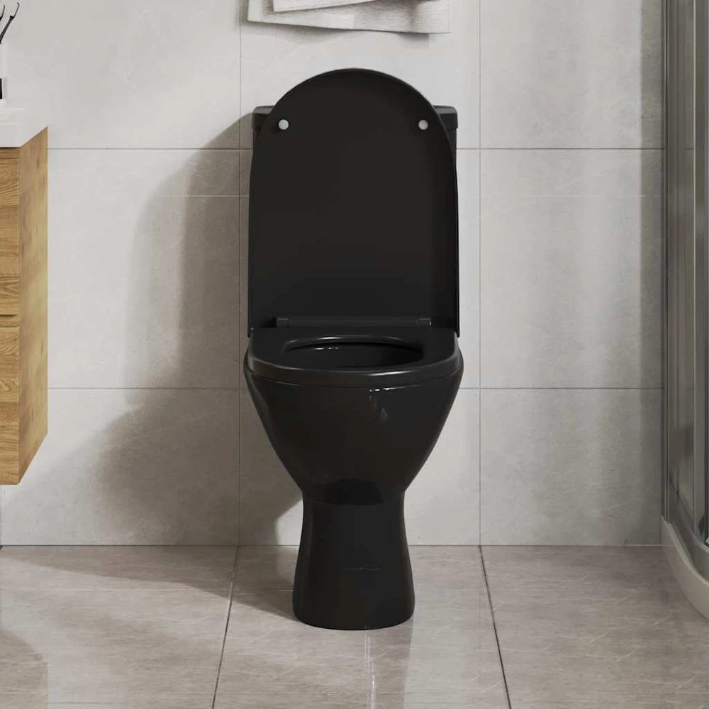 Klozeto sėdynė su Soft-close mechanizmu, juoda