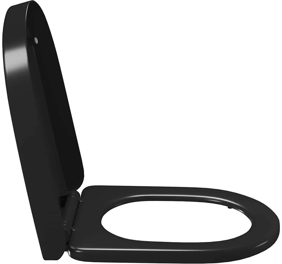 Klozeto sėdynė su Soft-close mechanizmu, juoda