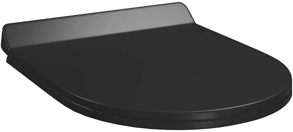 Klozeto sėdynė su Soft-close mechanizmu, juoda