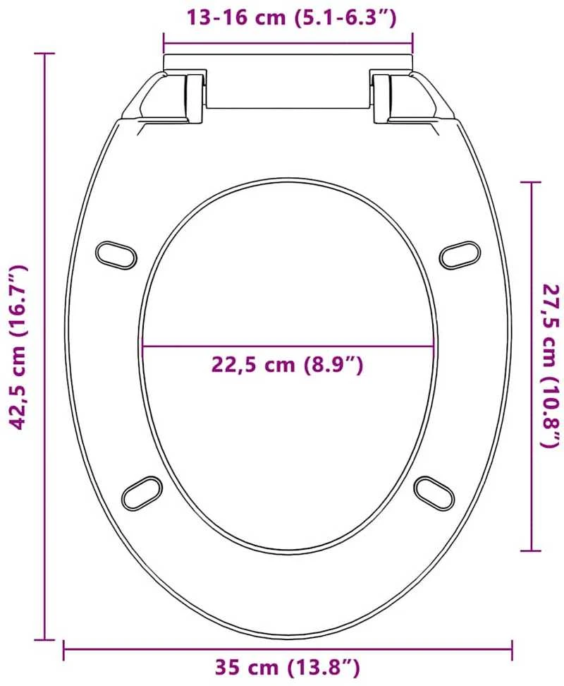 Klozeto sėdynė su soft-close mechanizmu, smėlio spalvos, ovali