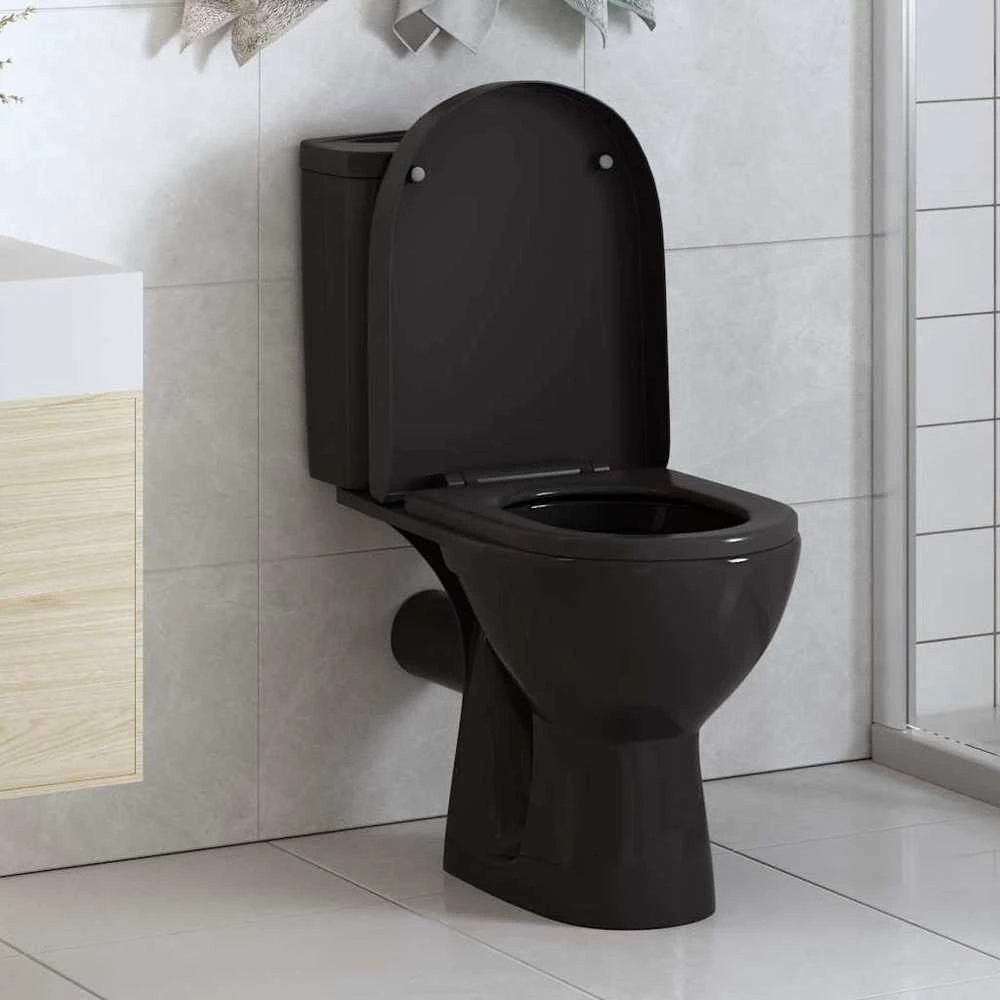 Klozeto sėdynė su Soft-close mechanizmu, juoda