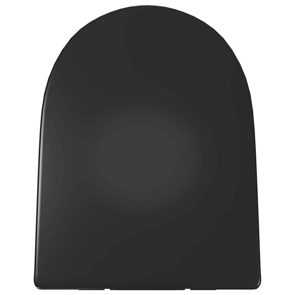 Klozeto sėdynė su Soft-close mechanizmu, juoda