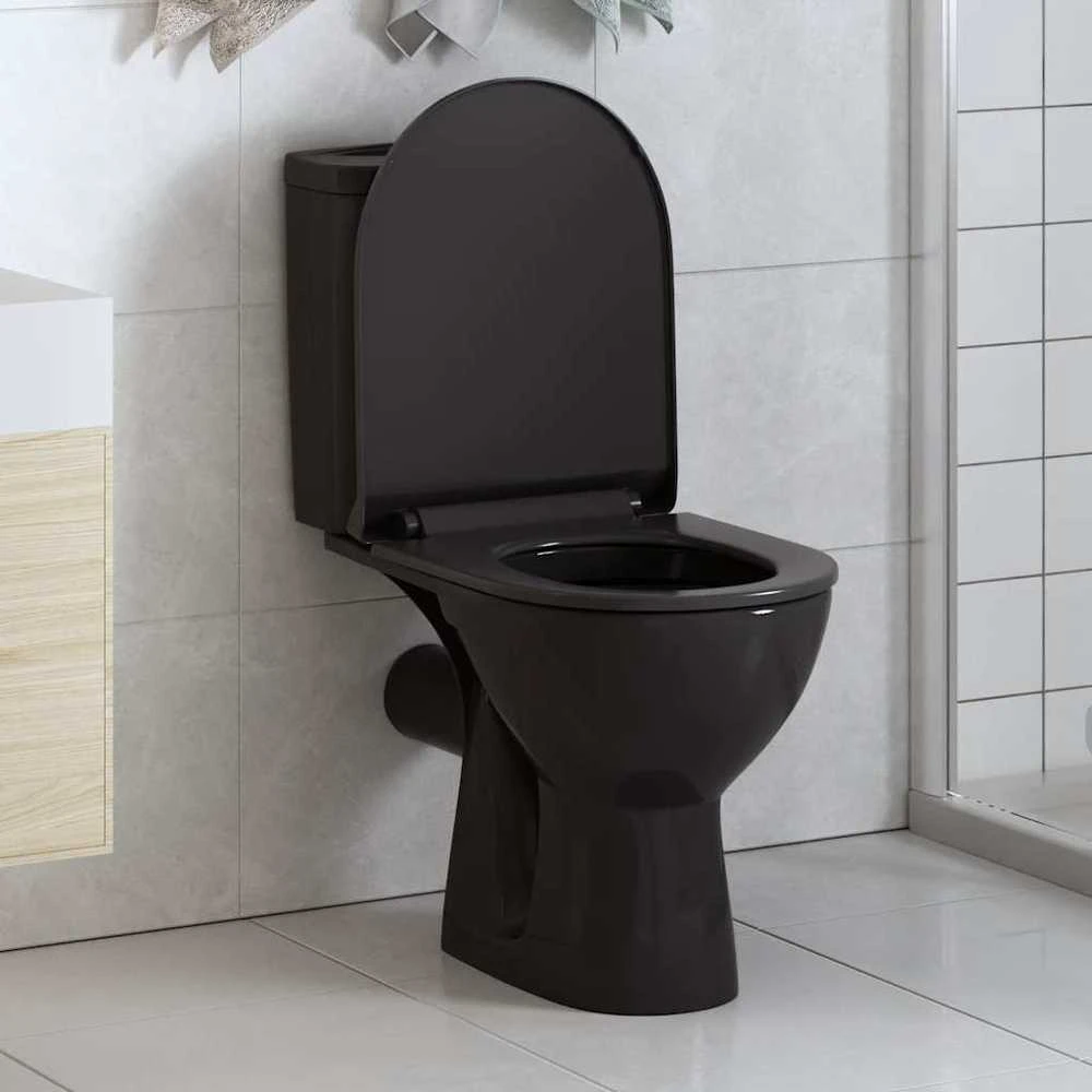 Klozeto sėdynė su Soft-close mechanizmu, juoda
