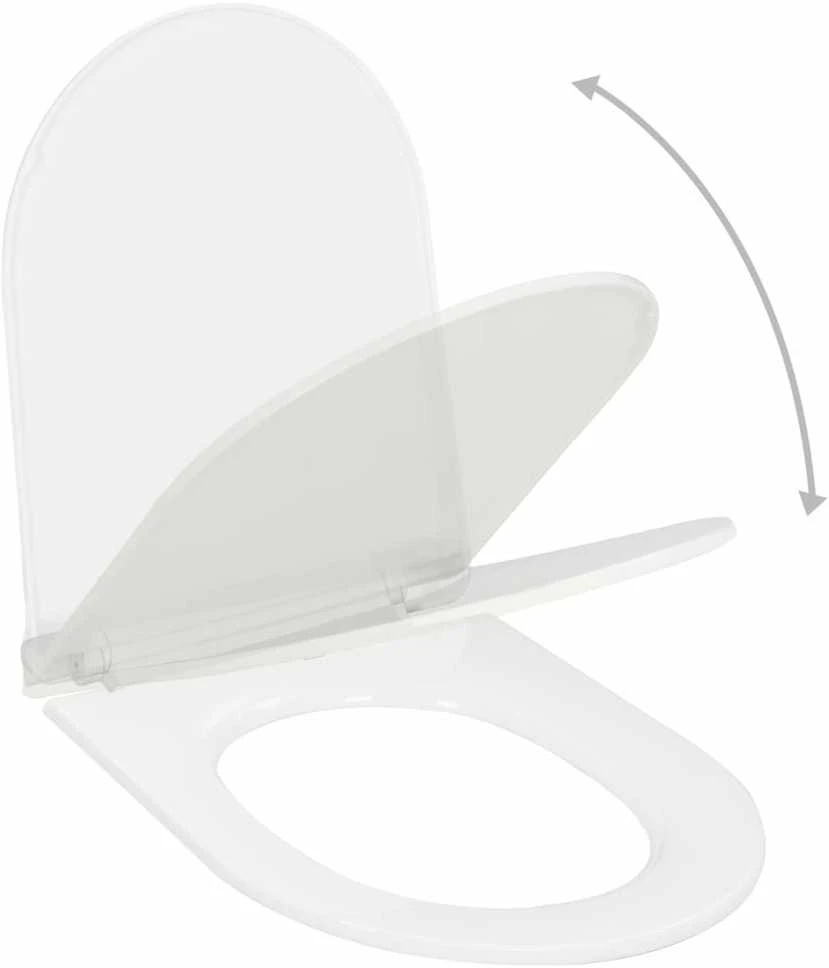 Klozeto sėdynė su Soft-close mechanizmu, balta
