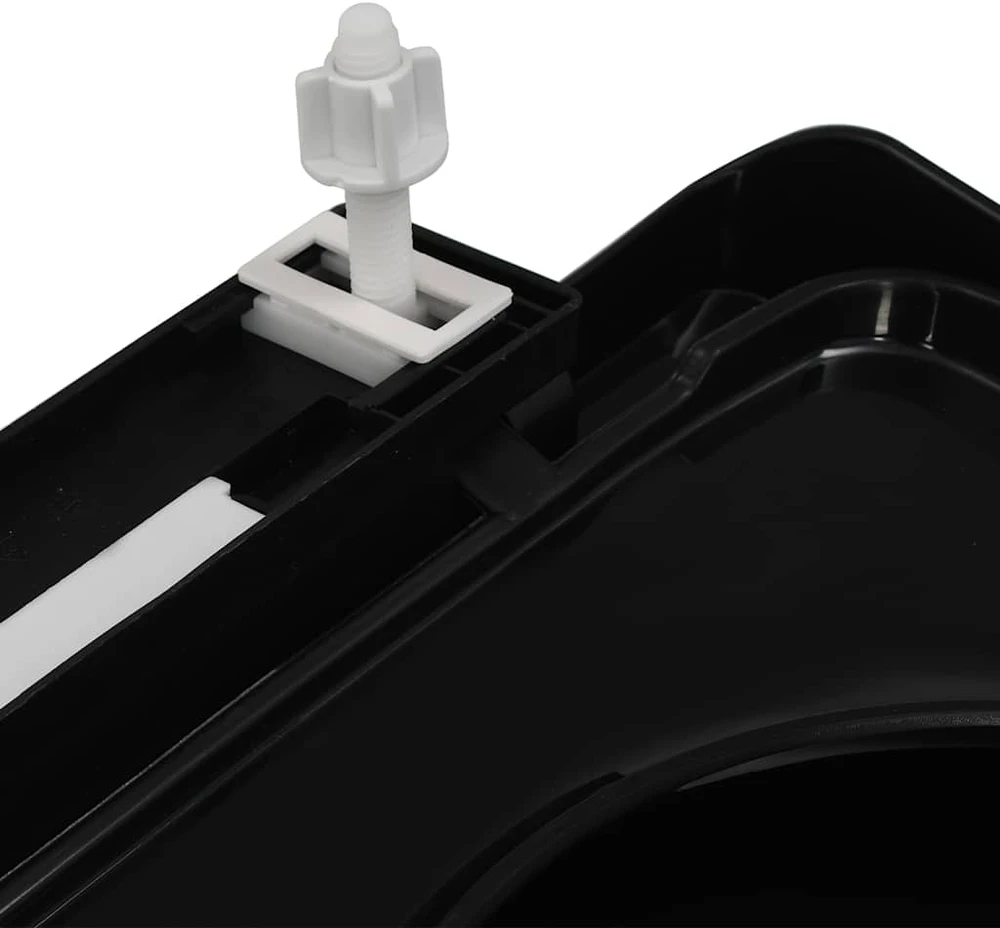 Klozeto sėdynė su Soft-close mechanizmu, juoda