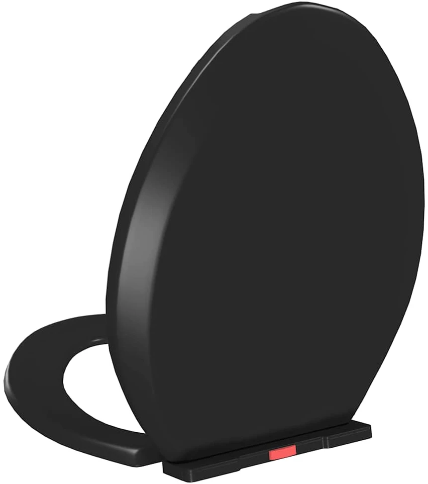 Klozeto sėdynė su Soft-close mechanizmu, juoda
