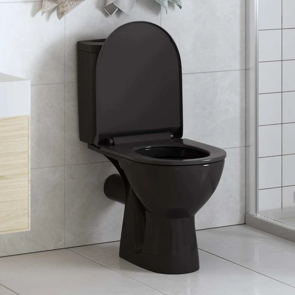 Klozeto sėdynė su Soft-close mechanizmu, juoda