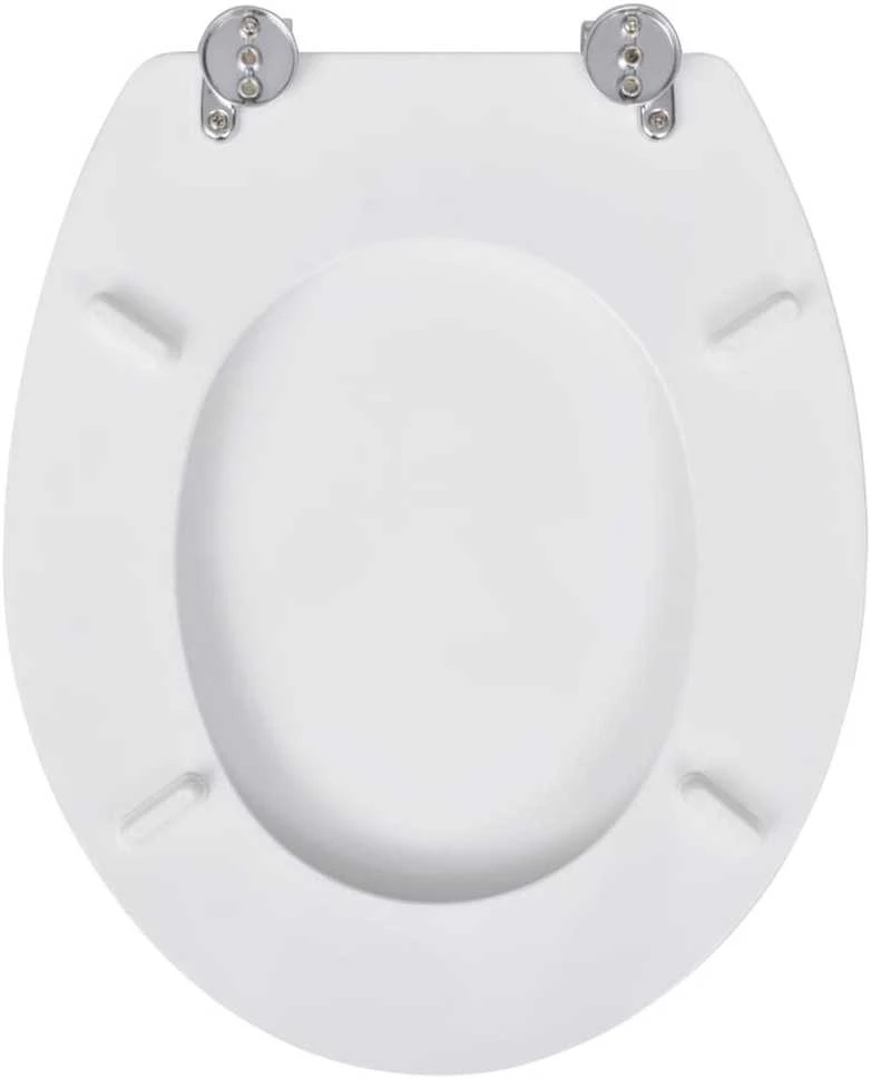 Klozeto sėdynės su dangčiu, 2vnt., baltos, MDF