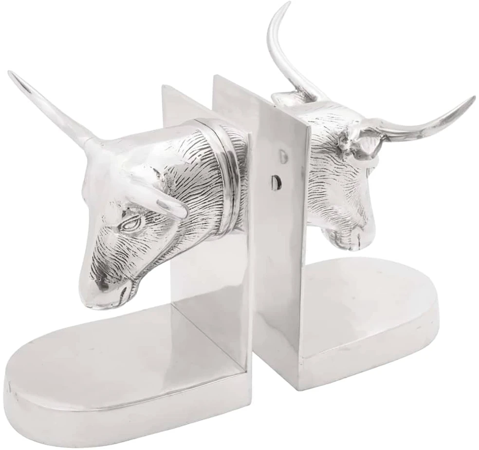 Nuotraukų rėmelis Knygų atramos 2 vnt. Sidabro 21,5 x 15,5 x 20 cm Aliuminis