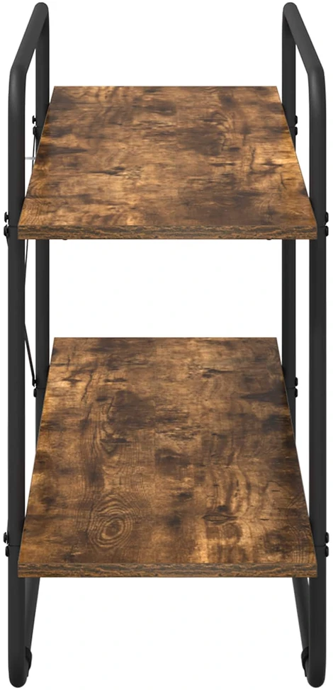 Knygų lentyna 2 aukštų 100 x 35 x 70 cm PB Dūminio ąžuolo