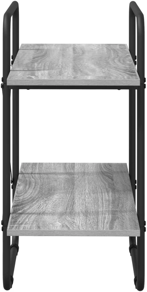 Knygų lentyna 2 aukštų 80 x 35 x 70 cm PB Pilka Sonoma