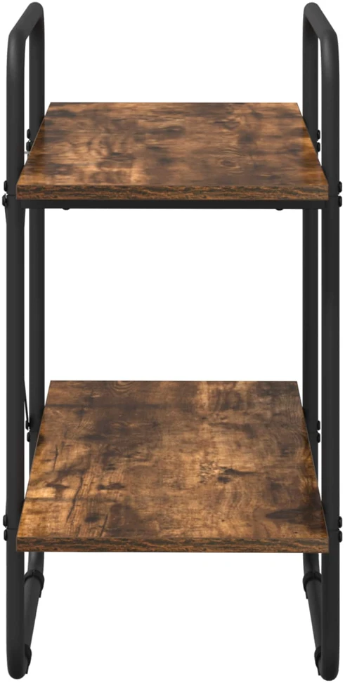Knygų lentyna 2 aukštų 80 x 35 x 70 cm PB Dūminio ąžuolo