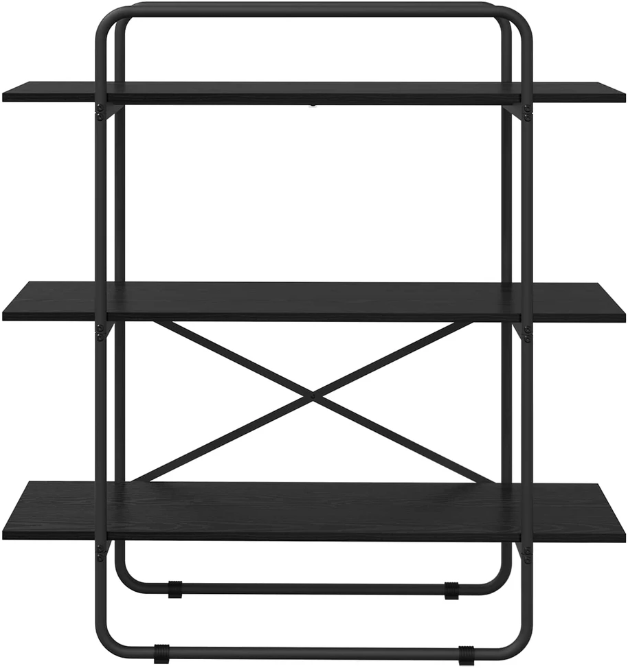 Knygų lentyna 3 aukštų 100 x 35 x 105 cm PB Juodojo ąžuolo