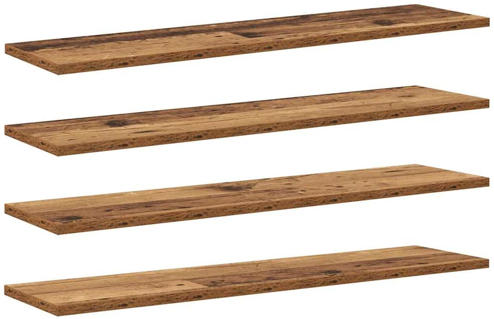 Knygų lentyna 3 aukštų 4 vnt. 80 x 20 x 1,5 cm Apdirbta mediena