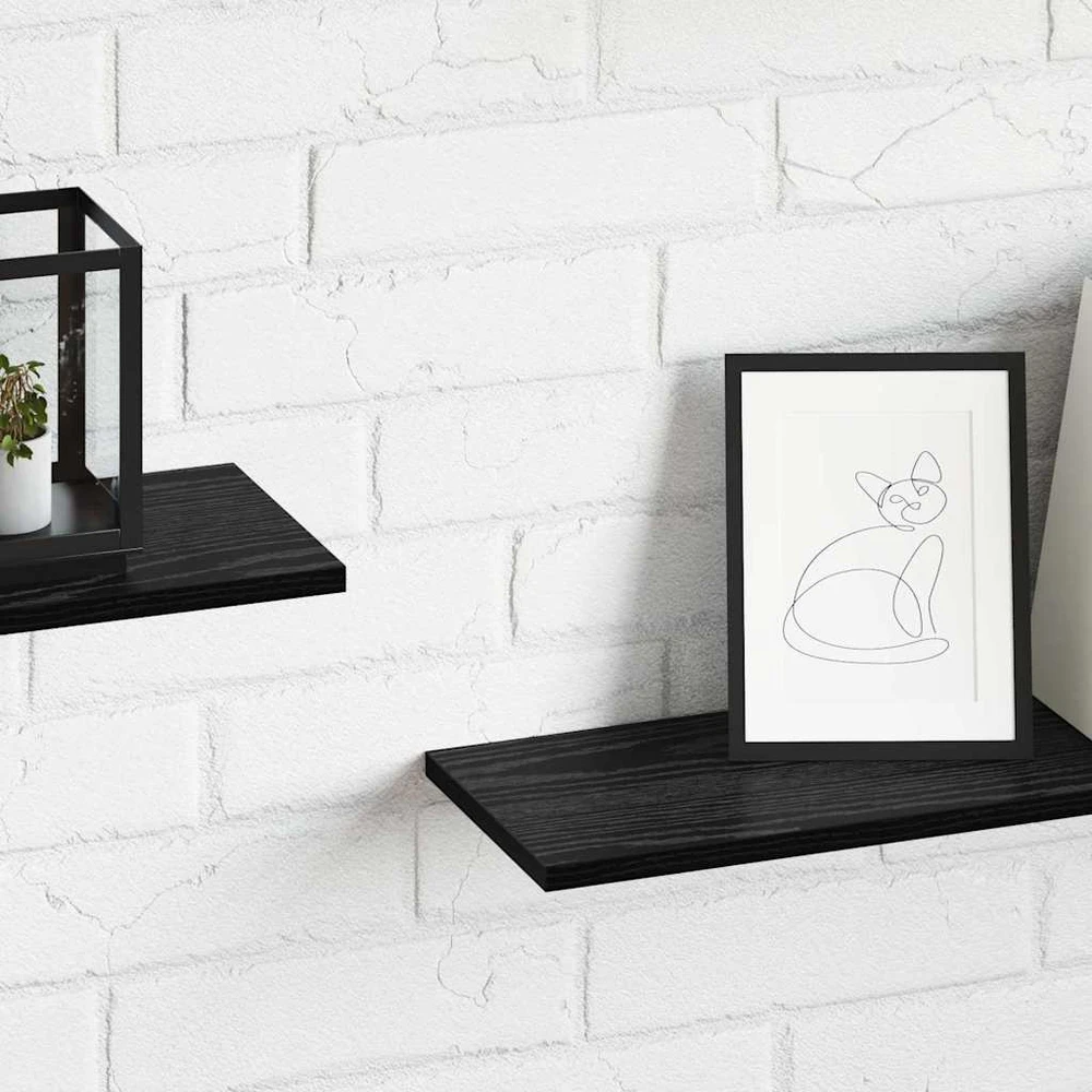 Knygų lentyna 3 aukštų 4 vnt. 80 x 20 x 1,5 cm Apdirbta mediena