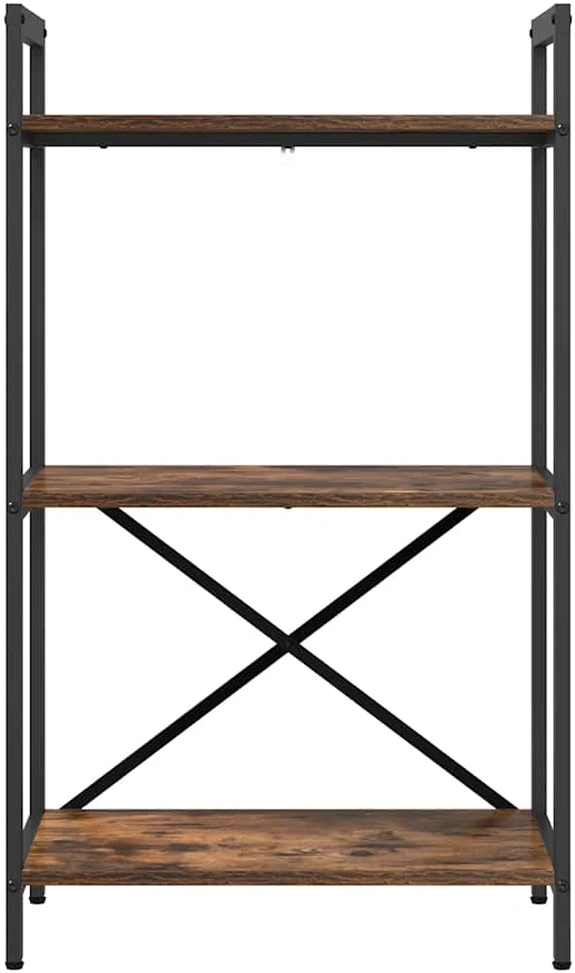 Knygų lentyna 3 aukštų 56 x 34 x 96 cm Apdirbta mediena