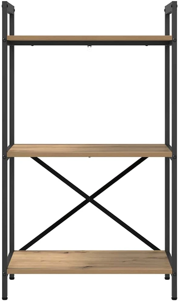 Knygų lentyna 3 aukštų 56 x 34 x 96 cm Apdirbta mediena