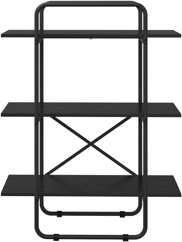 Knygų lentyna 3 aukštų 60 x 35 x 105 cm PB Juodojo ąžuolo