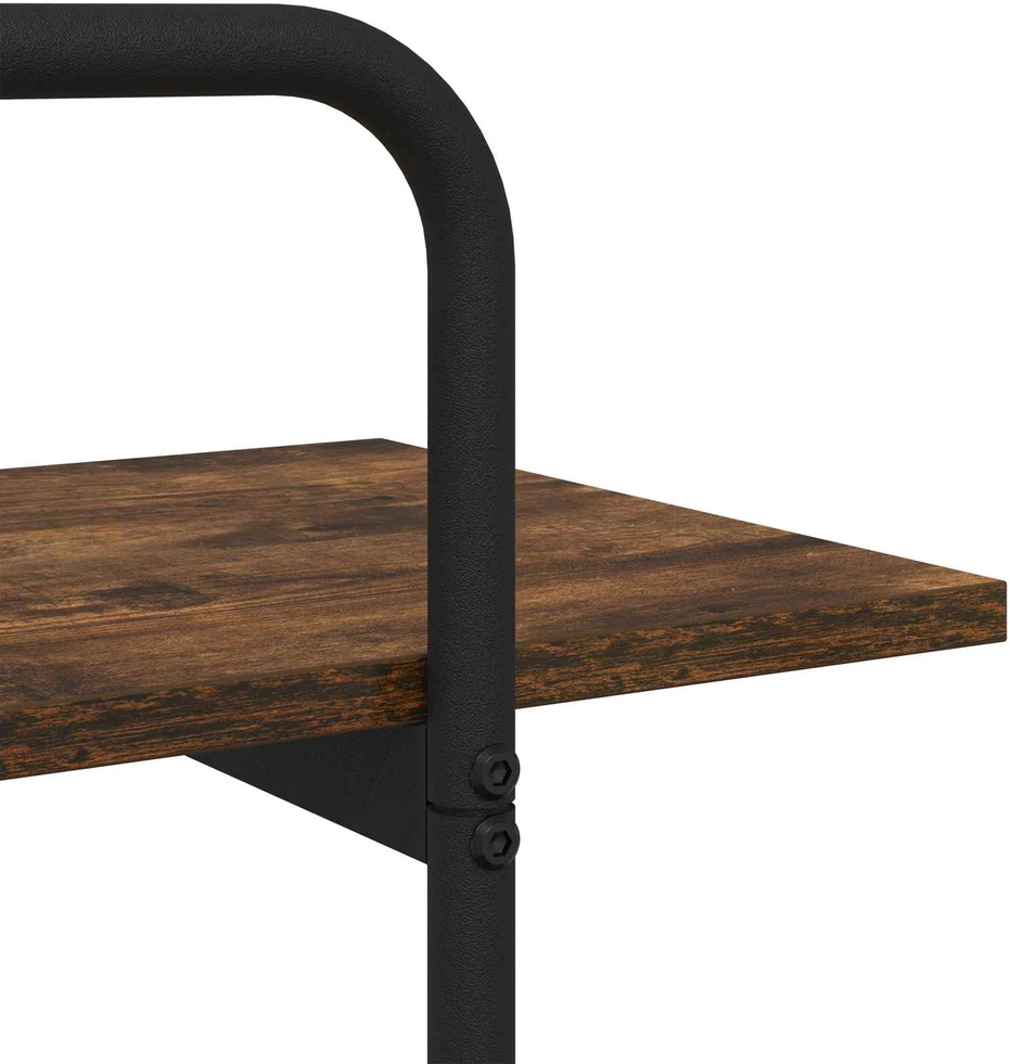 Knygų lentyna 3 aukštų 60 x 35 x 105 cm PB Dūminio ąžuolo