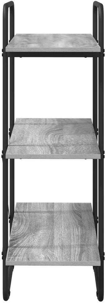 Knygų lentyna 3 aukštų 80 x 35 x 105 cm PB Pilka Sonoma