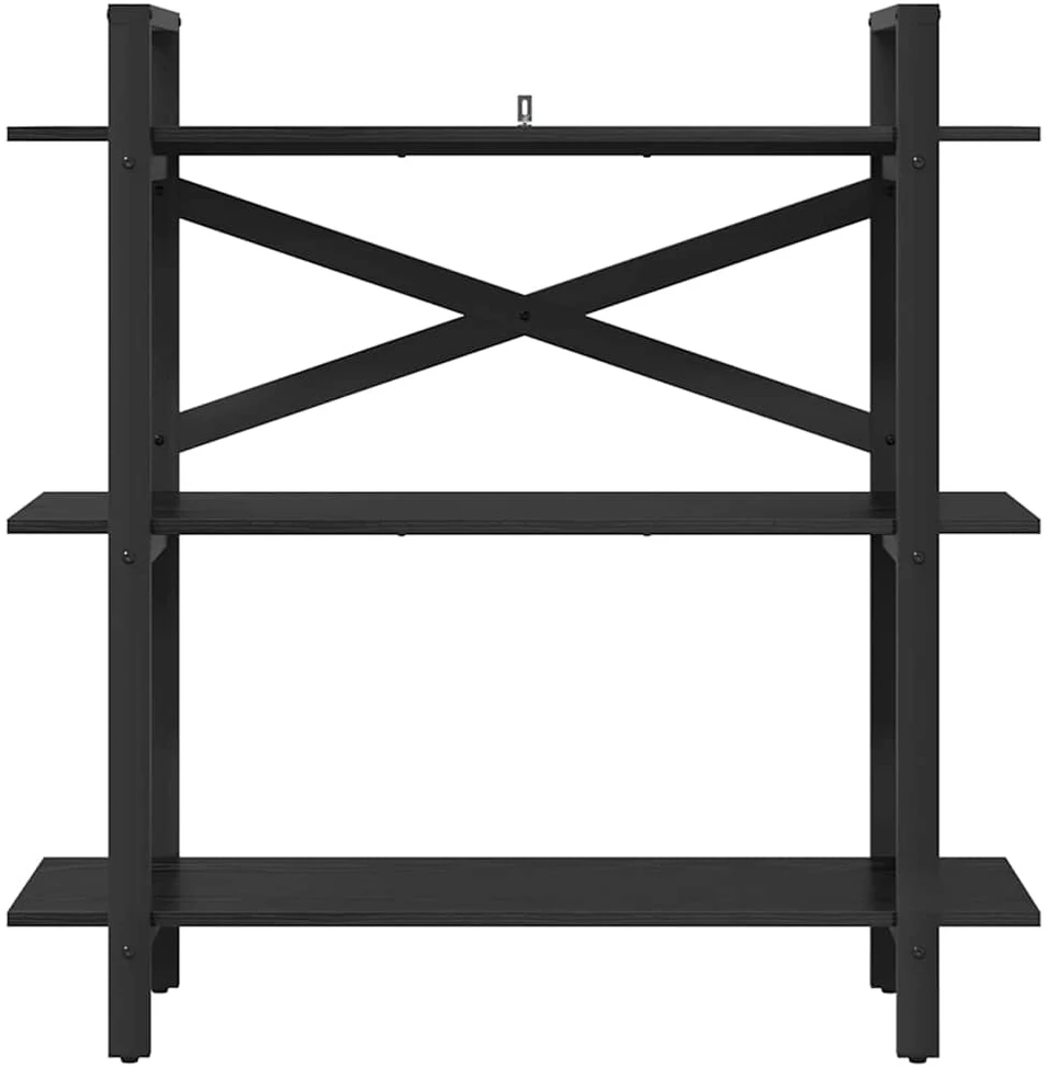 Knygų lentyna 3 lygių 100 x 33,5 x 102 cm Apdirbta mediena